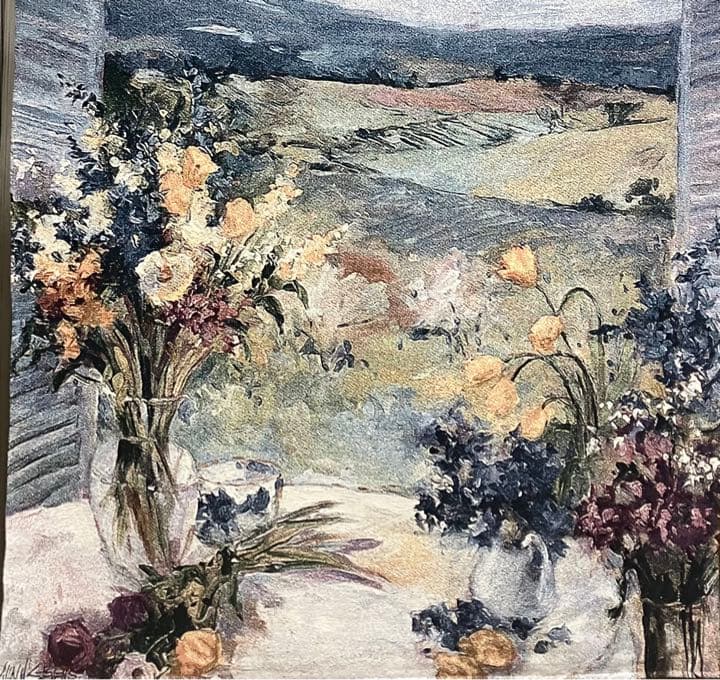 Tuscany Floral ゴブラン織　壁掛け　USA