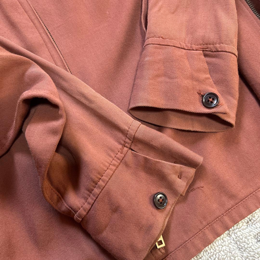 50s ウールギャバ　スポーツジャケット　ブラウン　片爪　ピンロック