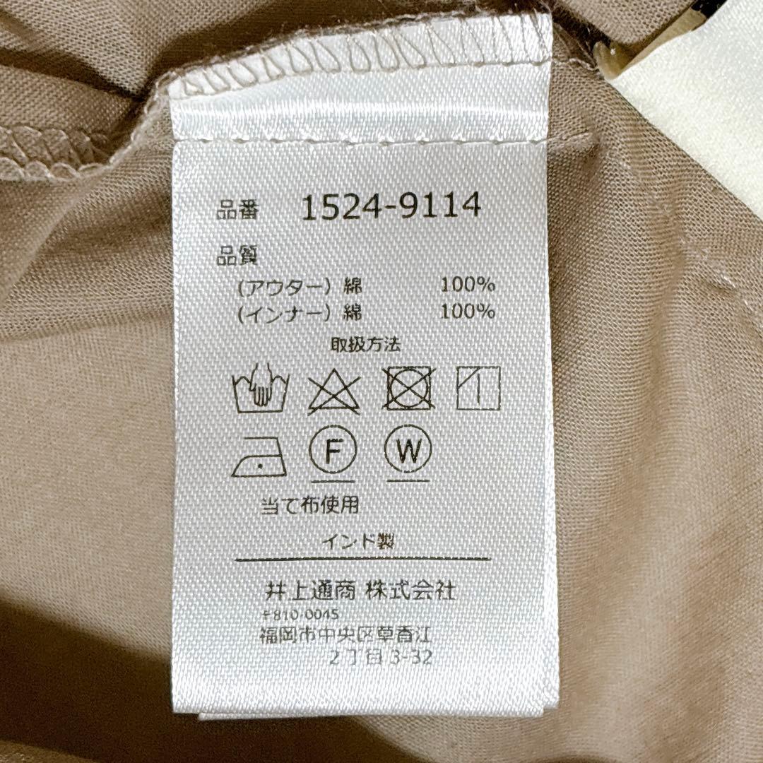 美品✨アイジャン バンドカラー タック ワンピース インド製 シャツ オーバー