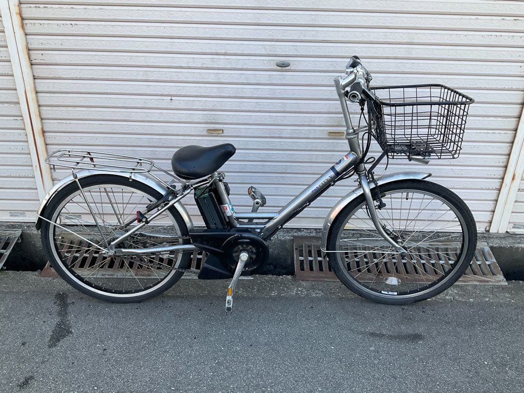 ヤマハ最新機種電動アシスト自転車pas cityV24インチグレーアルミボディー