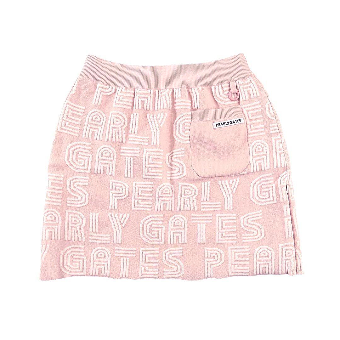 692 パーリゲイツ定価30,800円 立体ロゴピンクスカート 0 S