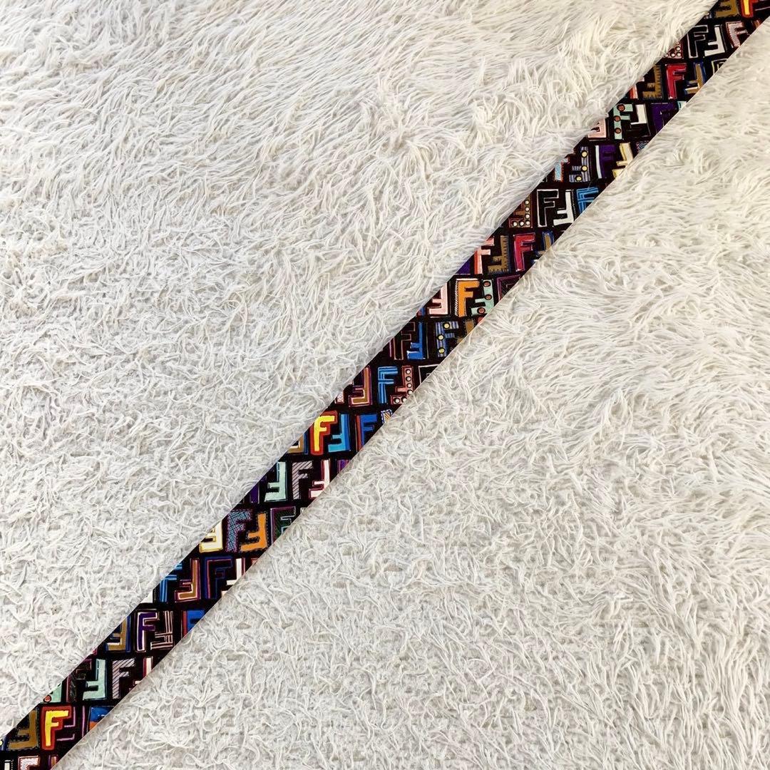 FENDI　フェンディ　FFロゴ　ズッカ　ラッピー　リボンスカーフ　マルチカラー