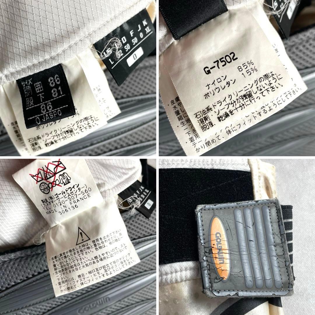 希少XL/ゴールドウイン スキー レーシングスーツ プロテクター 代表 企業ロゴ