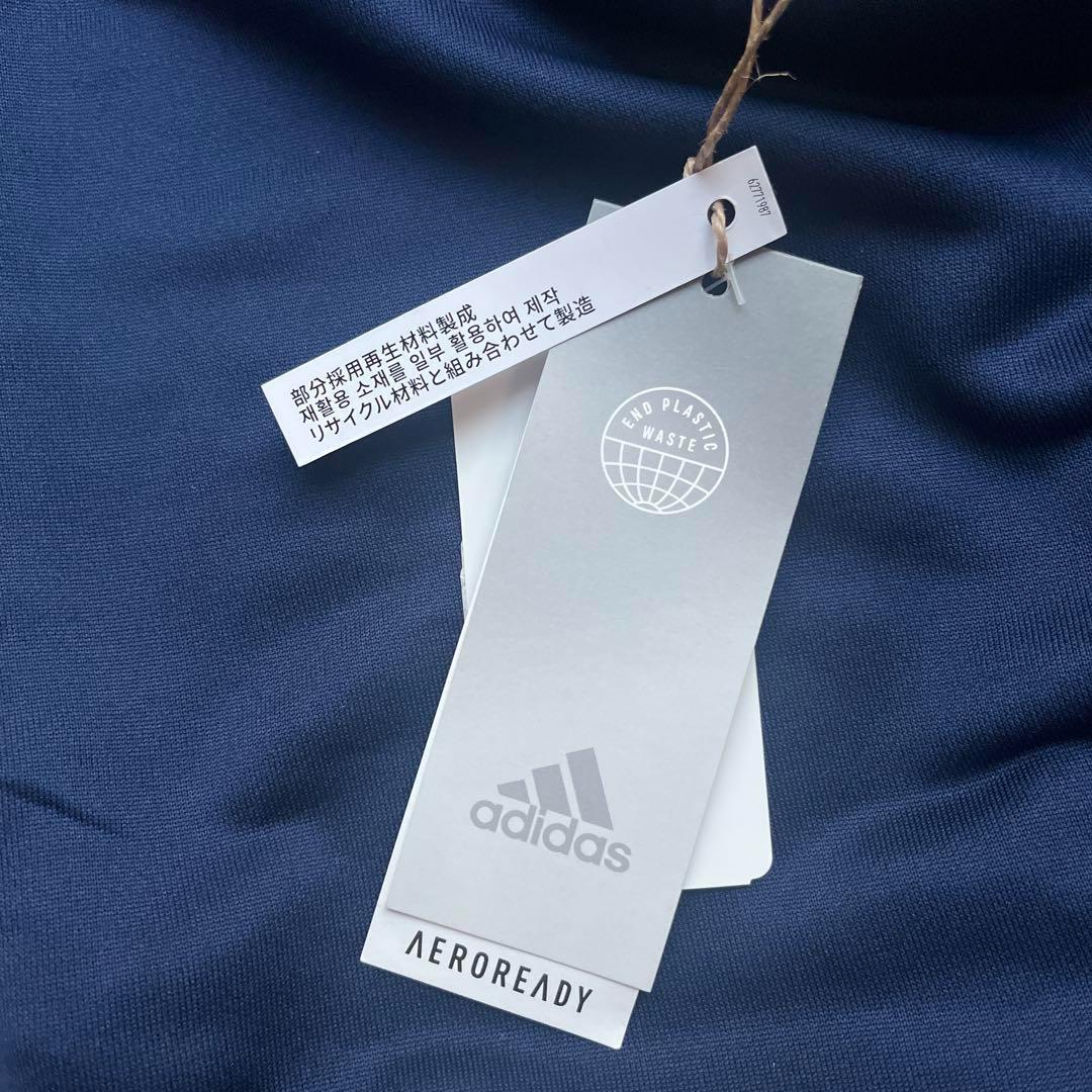 adidas　新品　 ネイビー ハーフジップジャージ上下　メンズ S