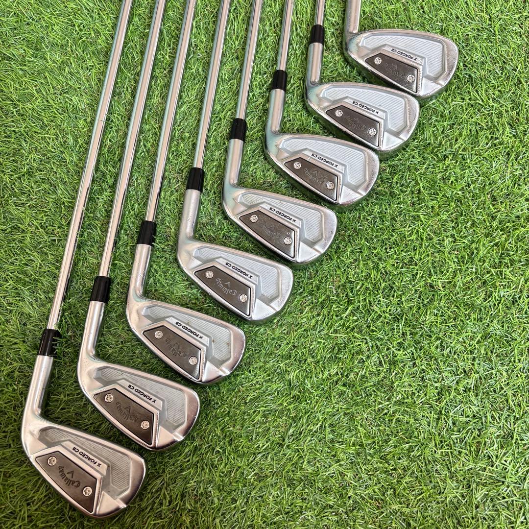 【高安定性】キャロウェイ X FORGED CB 2021 8本 アイアンセット