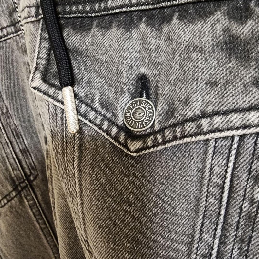 と*う様 DIESEL　パーカー　切り返しデニムジャケット