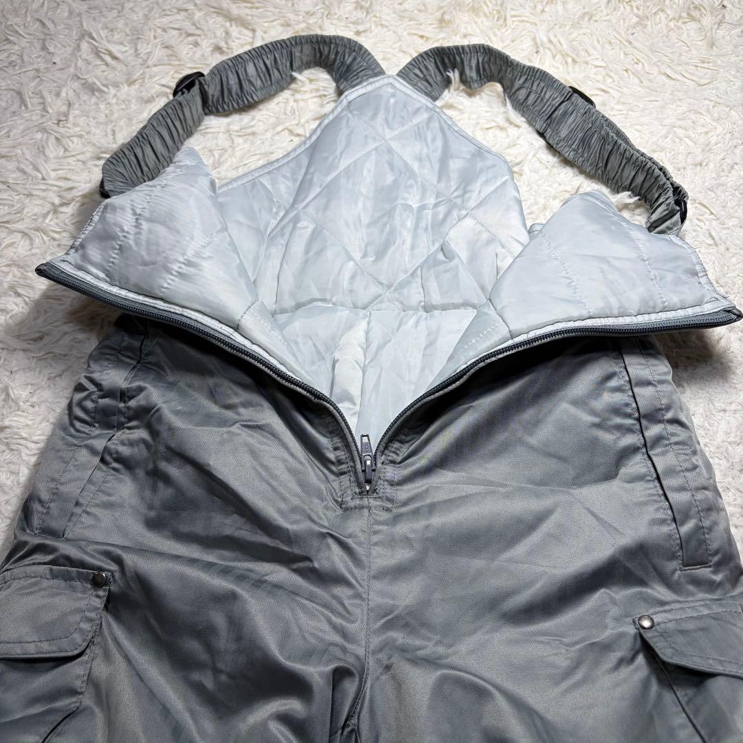 カロライン グレー オーバーオール サイズ120 中綿入り 防寒 冬【1216】