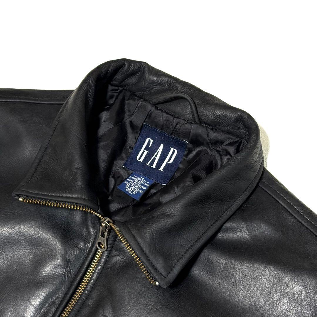 坂*井様 90s OLD GAP 本革 レザージャケット M 極美品 紺タグ