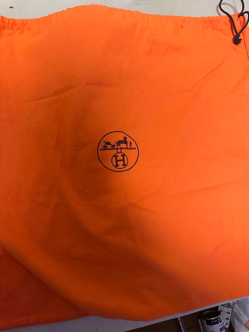 HERMES エルメス ガーデンパーティーベージュ/ブラック　良品