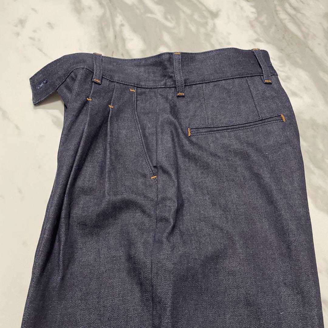 【美品】BONBON ボンボン プレミアムツータックデニムパンツ ジーンズ M