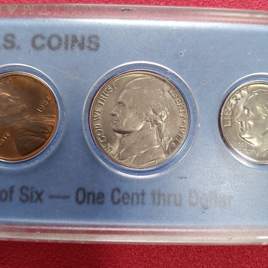 1923年アメリカピースダラー1$旧硬貨と記念硬貨セット