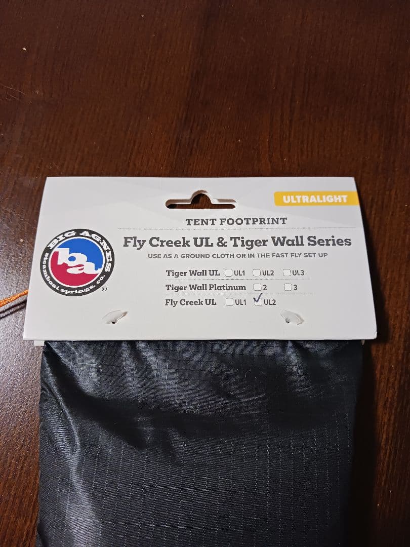 Big Agnes ビッグアグネス フライクリークUL2専用フットプリント