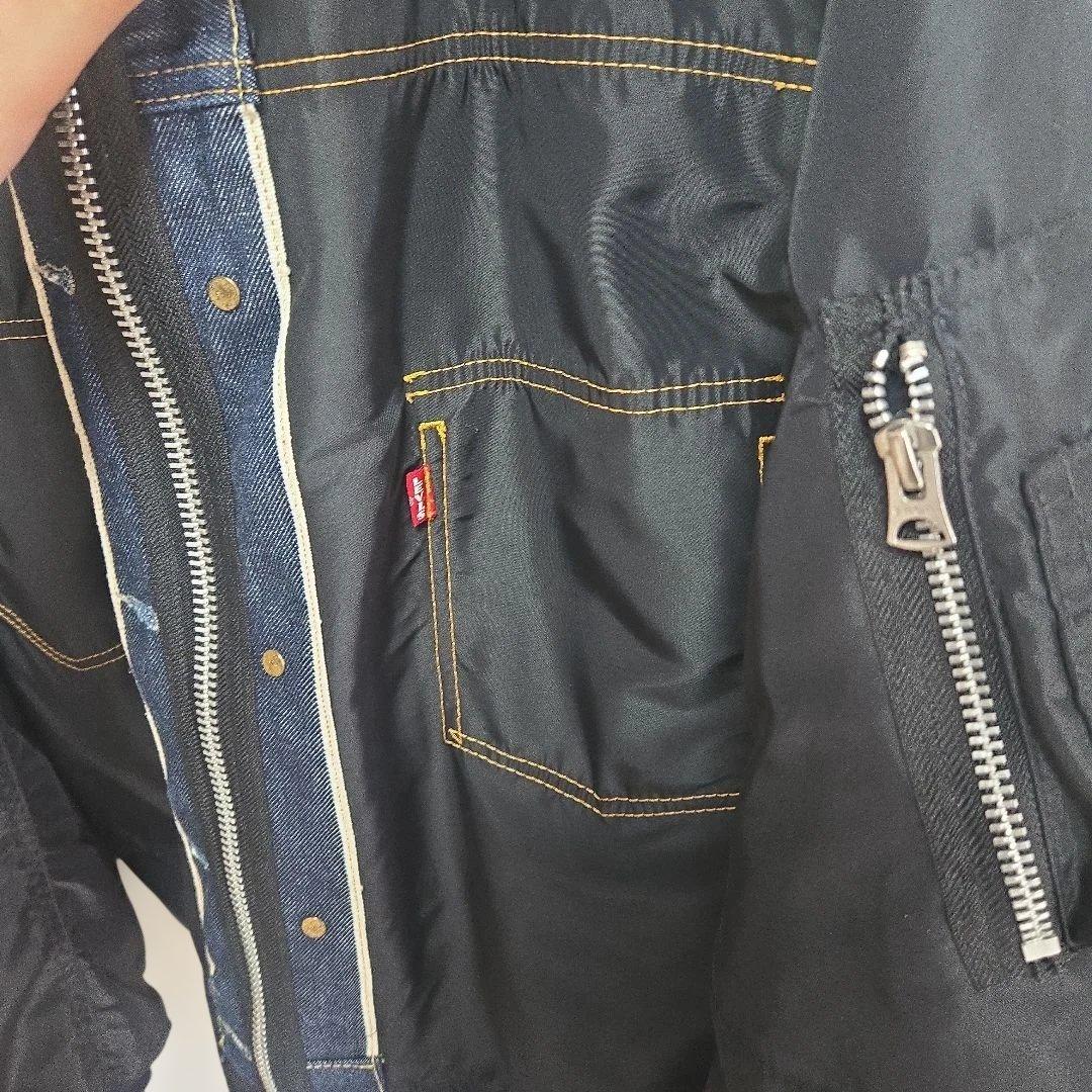 sacai×Levi's デニム・MA-1ドッキングリバーシブルブルゾン 1