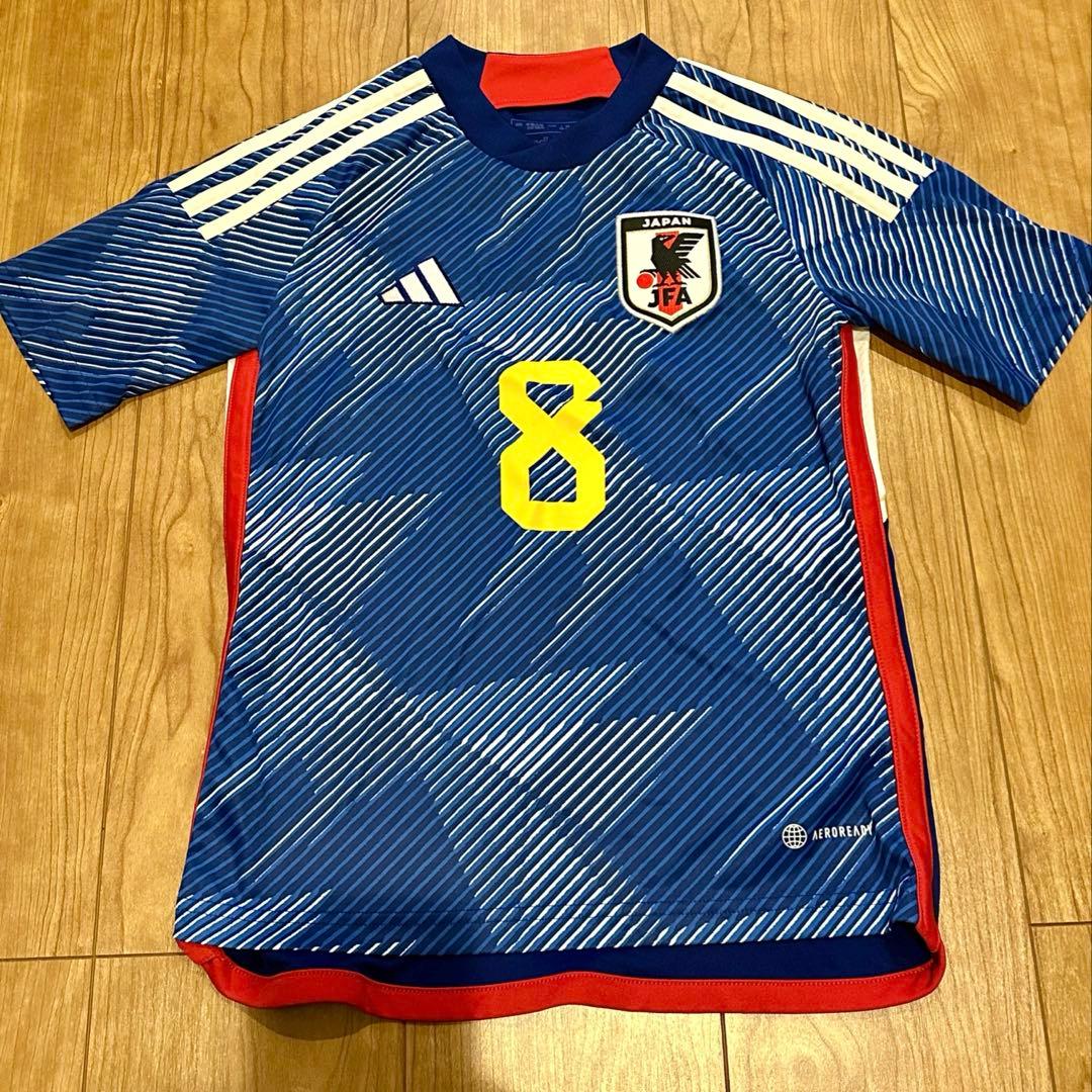 堂安律 日本代表 2022 W杯 ユニフォーム adidas #8 140サイズ