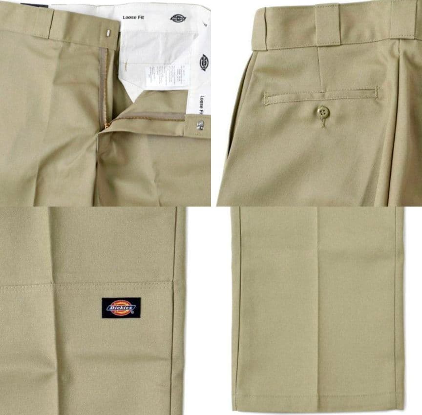 新品 ディッキーズ ダブルニーワークパンツ W42×L32 ダークネイビー DN