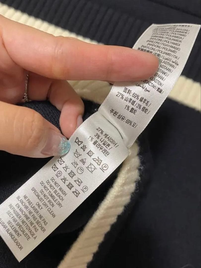 BURBERRY ウールカシミヤケープ　(レシートあり)
