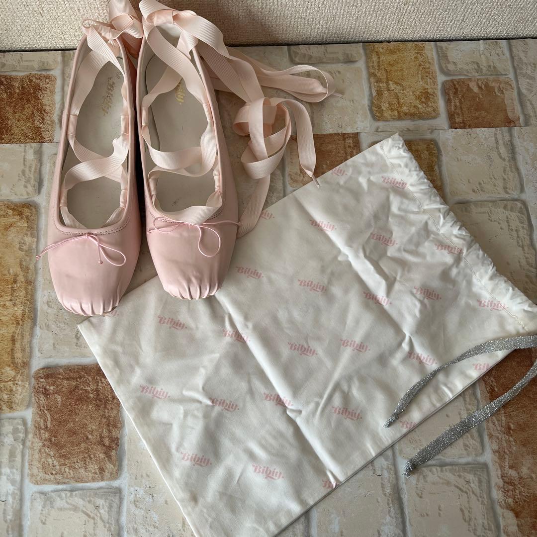 Bibiy B.ballet shoesレースアップバレエシューズ