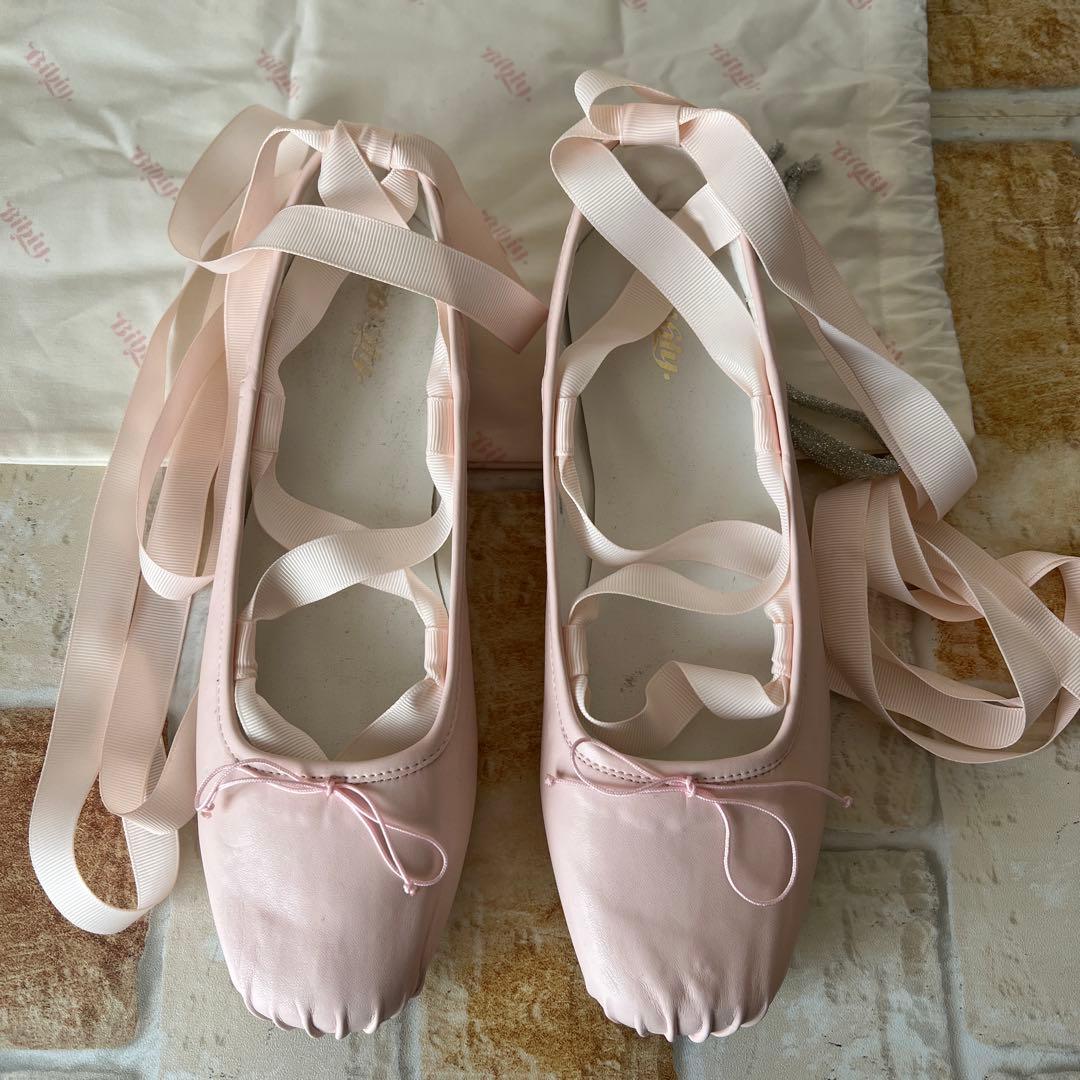 Bibiy B.ballet shoesレースアップバレエシューズ