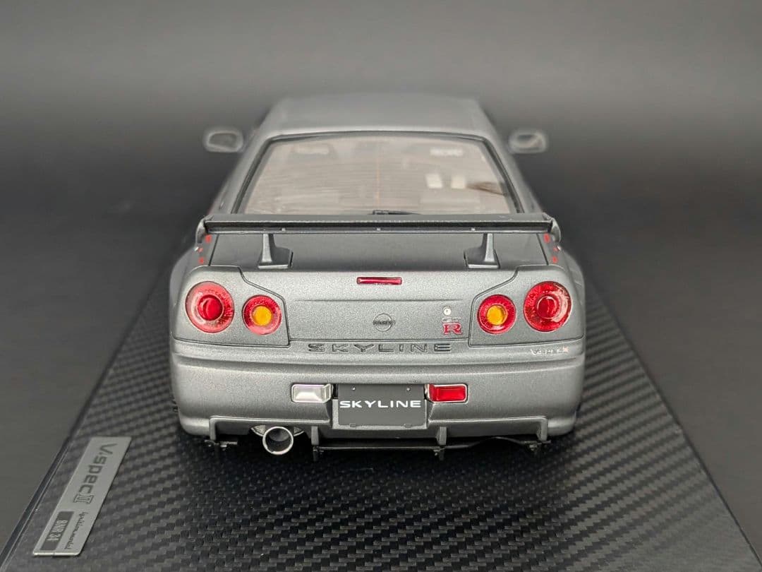 イグニッションモデル 1/18 GT-R BNR34 V-specⅡ グレー