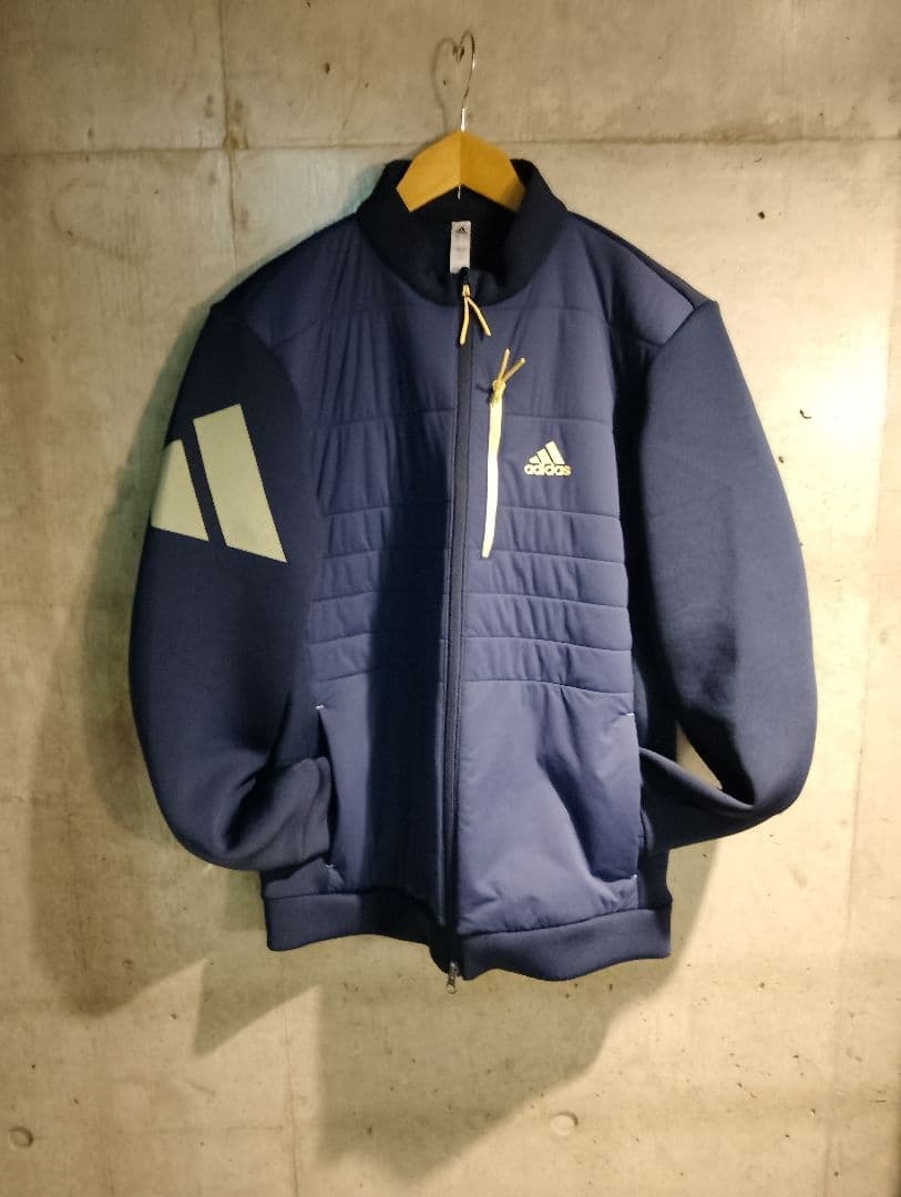 限定1点　正規品　adidas ネイビー ゴルフジャケット　美品　送料無料L