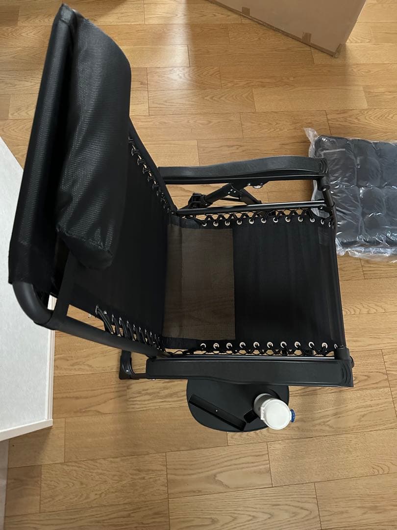 リクライニングチェア 折りたたみ 組立不要 耐荷重160kg 無段階 角度調