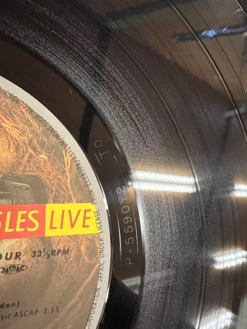 Eagles Live 2枚組LP 洋楽　ポスター付き 美盤　1980年