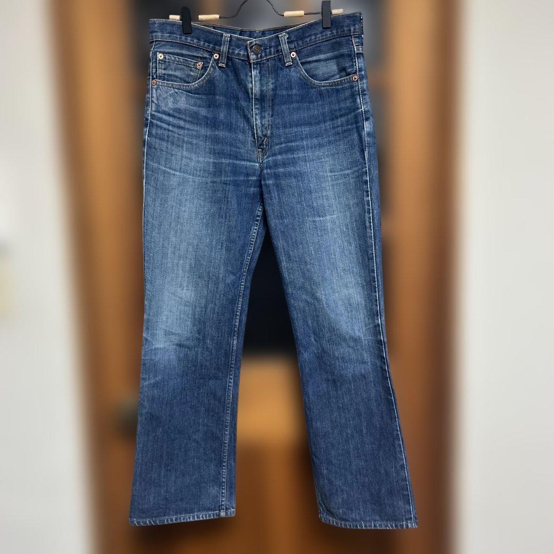 Levi'sリーバイス517 ブーツカットW34 フィリピン製　美ヒゲ