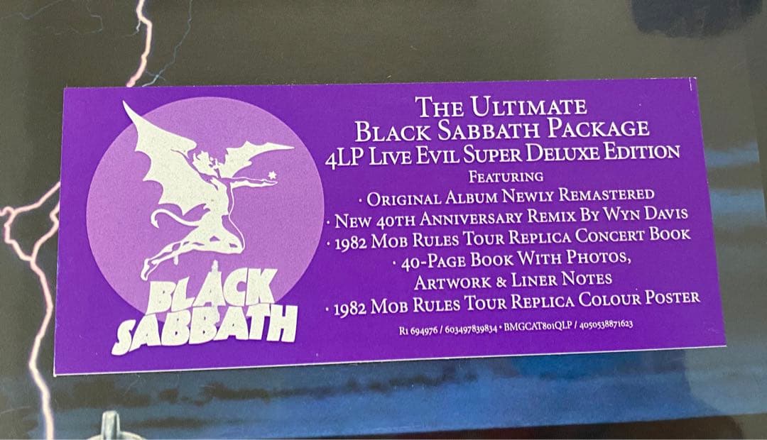 【セール】Black Sabbath live evilSuper Deluxe