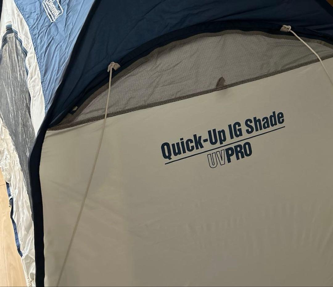 美品coleman コールマンQUICK-UP IG SHADEワンタッチテント