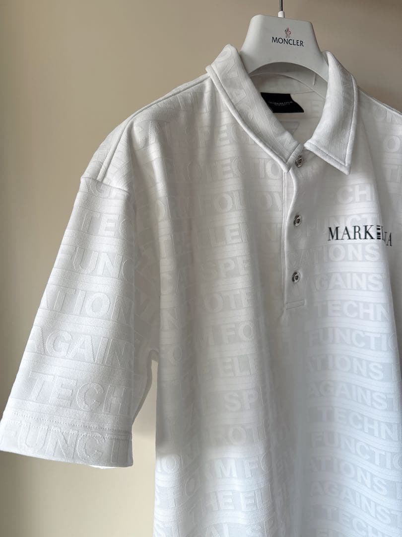 美品 ★ MARK&LONA ポロシャツ CODE 白 マーク&ロナ 正規品