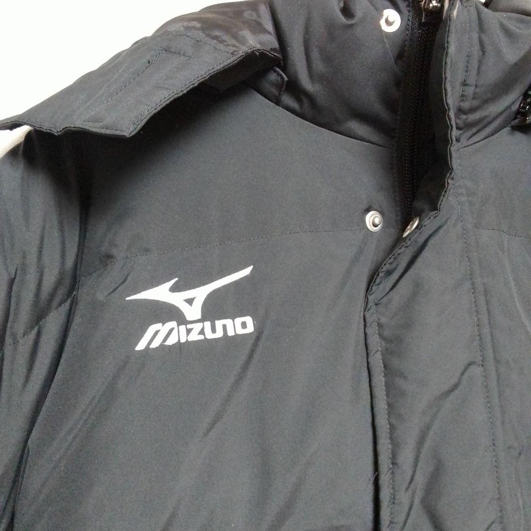 mizuno ミズノ ダウンコート ベンチコート L ブレスサーモ ブラック　黒