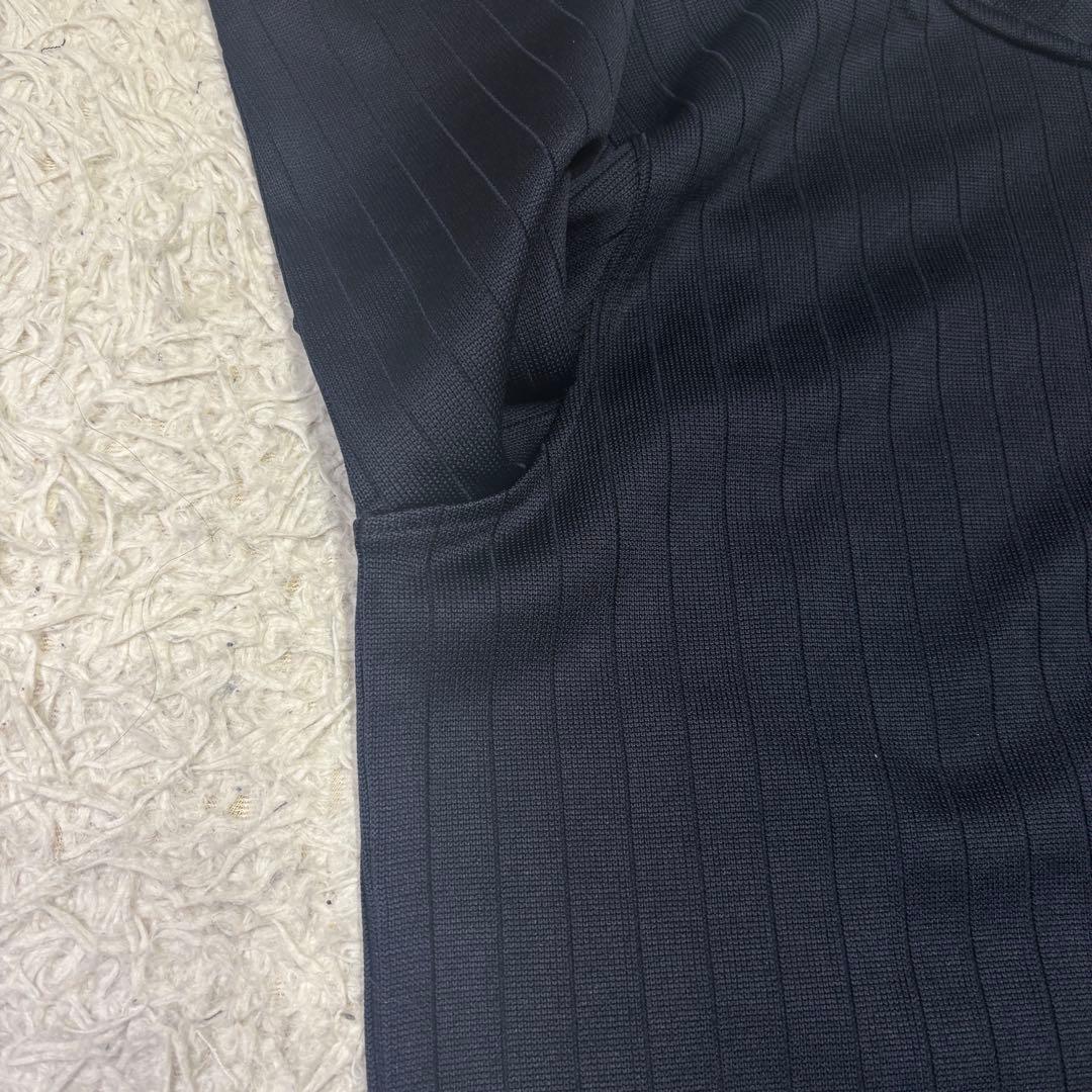 ◎極美品 FOOTJOY ゴルフ ニット ジップアップ レザー使い ロゴ刺繍L