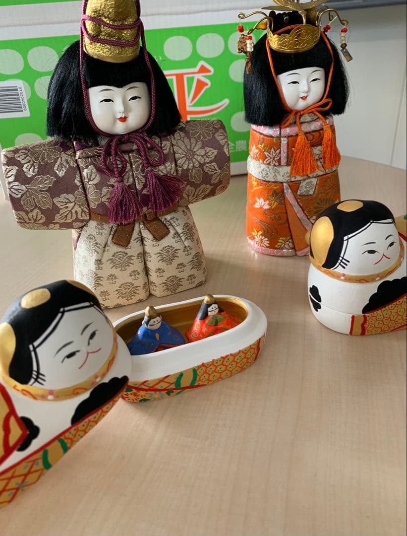 犬筥 雛人形 雛祭り 立雛 日本の伝統 秀水作 木目込み雛人形 京人形 金彩 桐