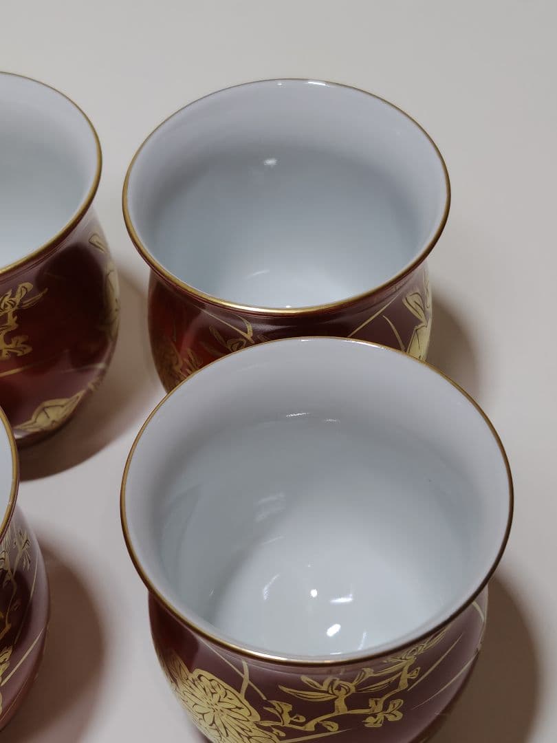 清水焼平安京泉小吸物碗4客