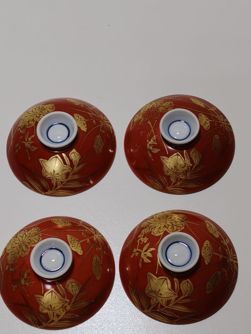 清水焼平安京泉小吸物碗4客