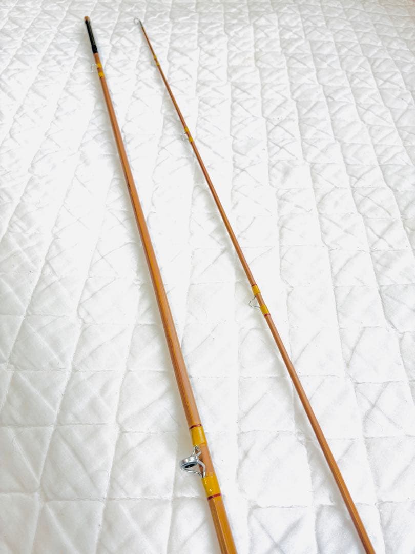 希少 ＪＨ.M C G I N Nフライバンブーロッド、7'6\"#5 、
