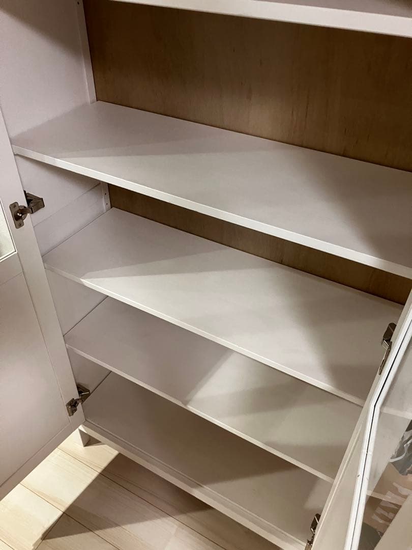 イケヤ　HEMNES ヘムネス　コレクションケース　リビング　食器棚　収納家具
