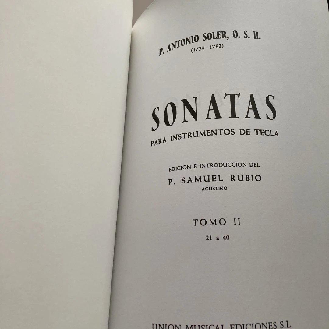P. Antonio Soler/ソレール/Sonatas II 21〜40