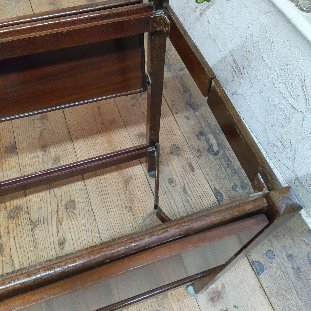 イギリス アンティーク 家具 キッチンワゴン トロリー キャスター付 6684b