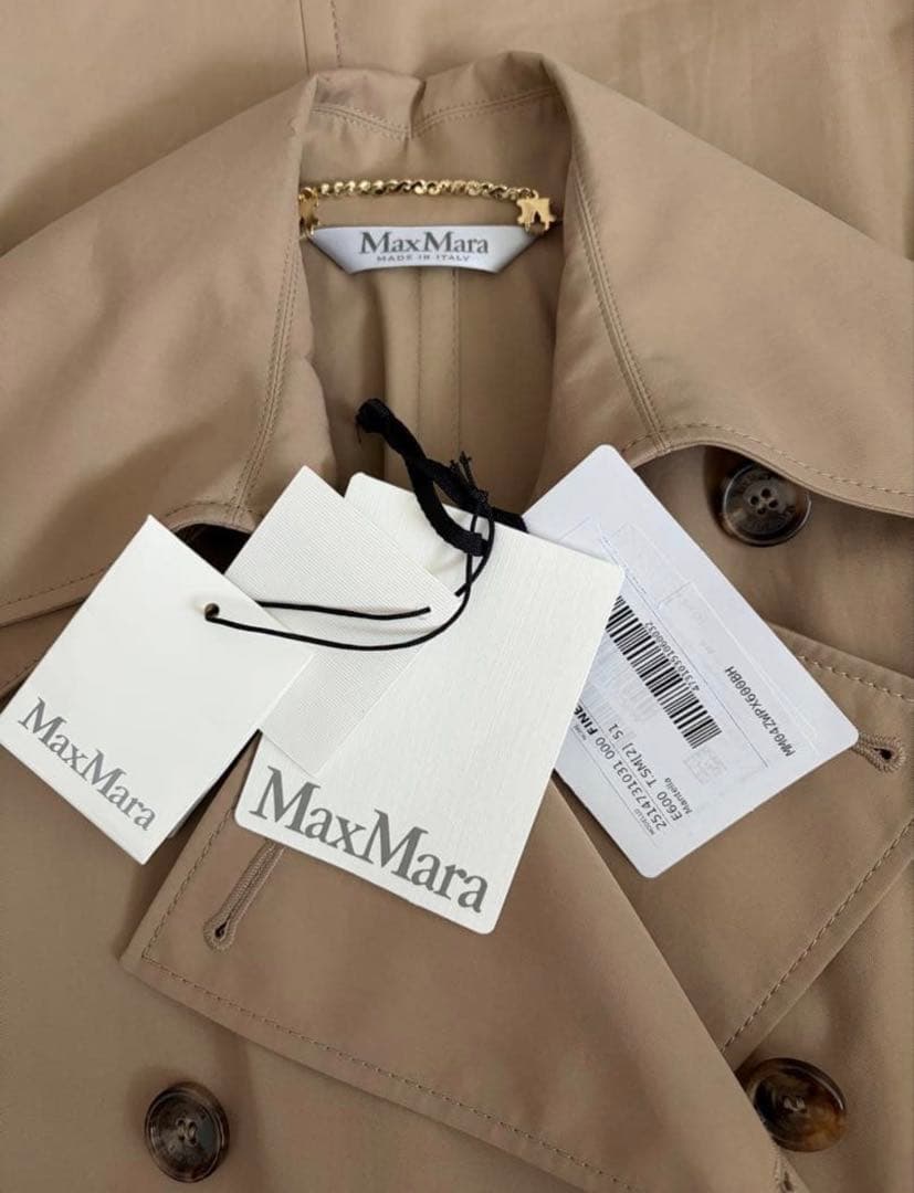MaxMara 2025SSトレンチコート トレンチ ケープ ケープコート