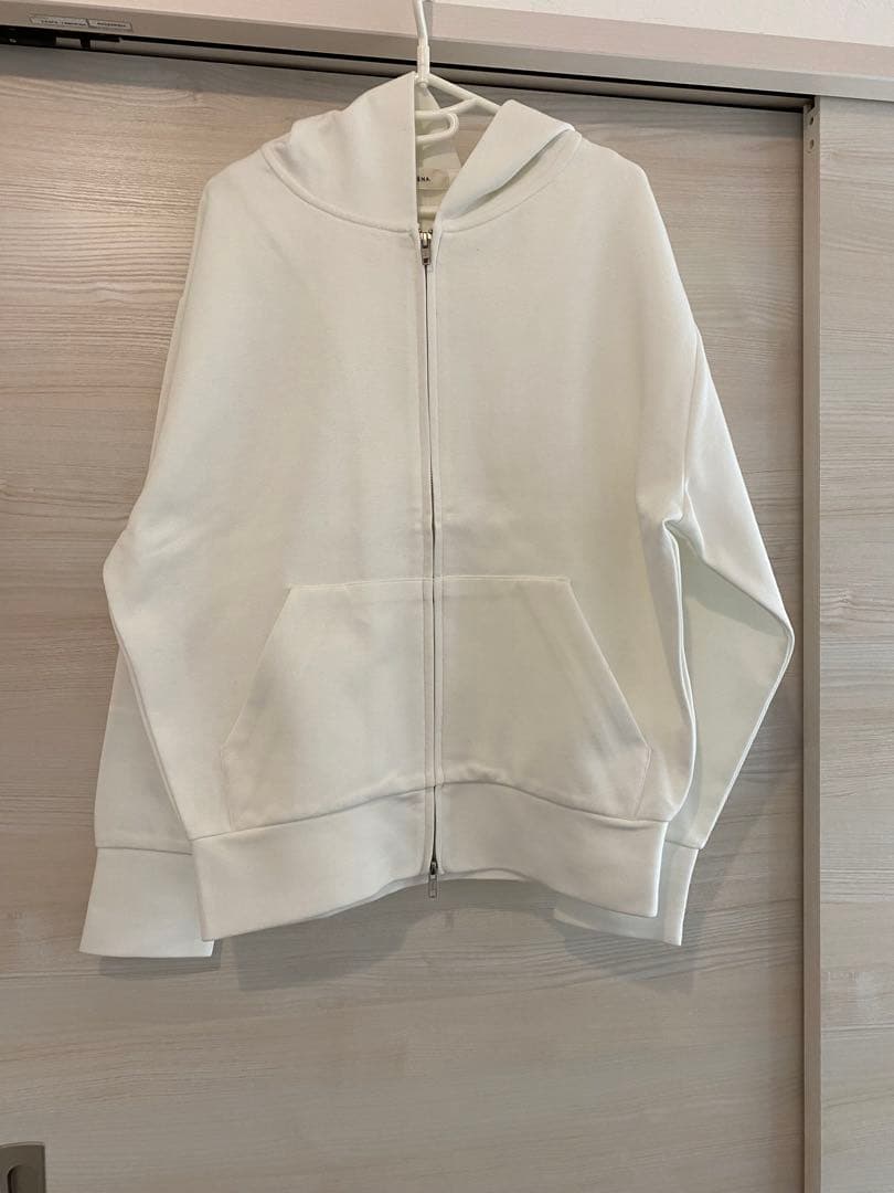 イエナ　ダンボールニットジップアップフーディ