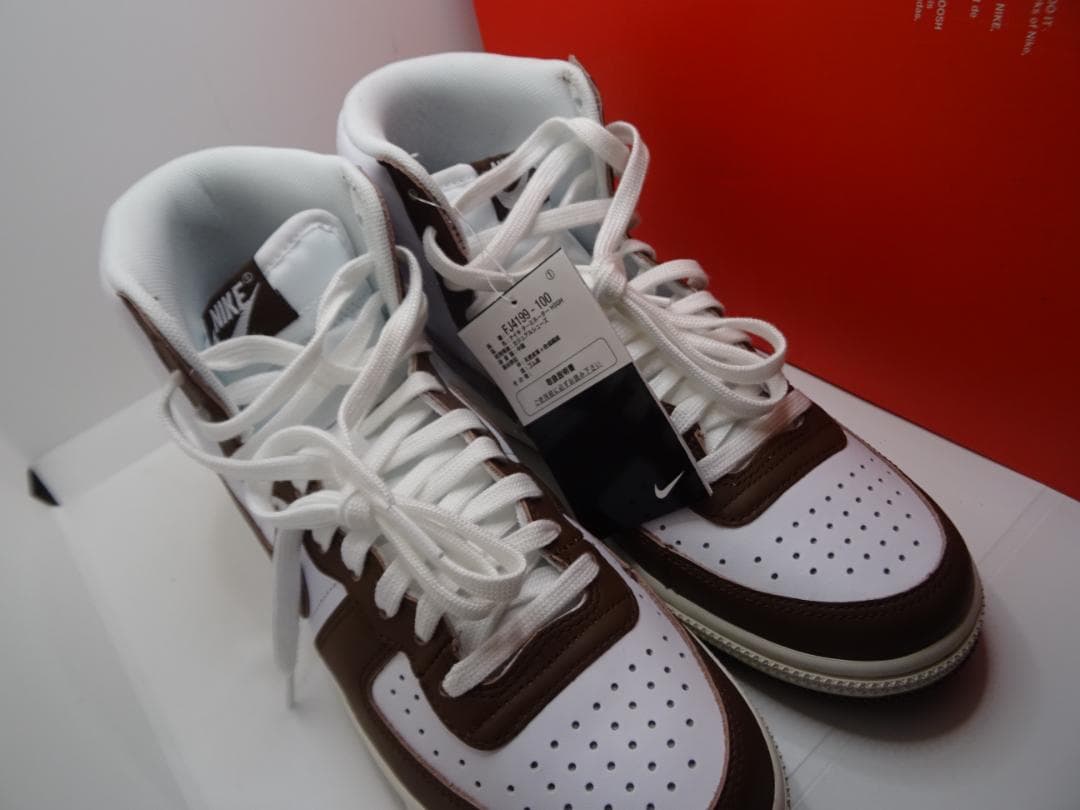 新品★NIKEナイキターミネーターHIGH白ホワイトカカオ26.5cm