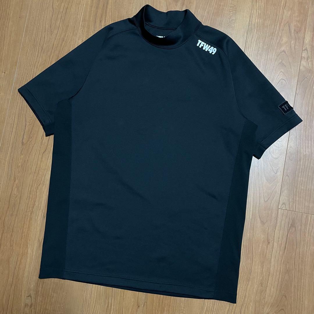 TFW49 モックネック　Tシャツ ブラック　XL ゴルフ