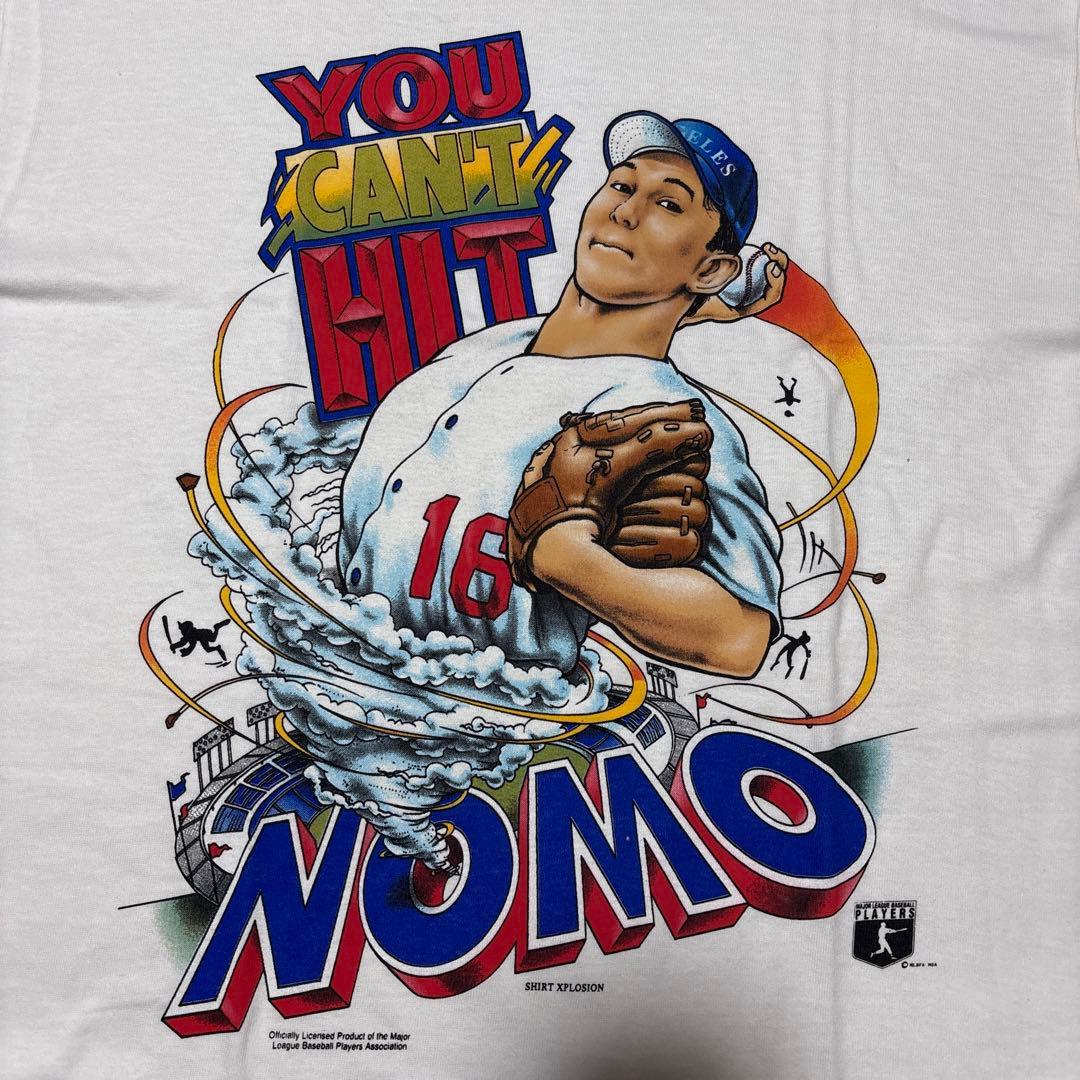 90s “HIDEO NOMO” Tee made in usa tシャツ　L