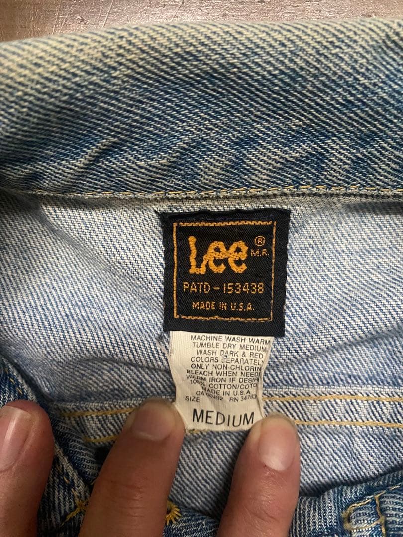 【USA製】Lee 80s デニムジャケット Gジャン M ®MRロゴ