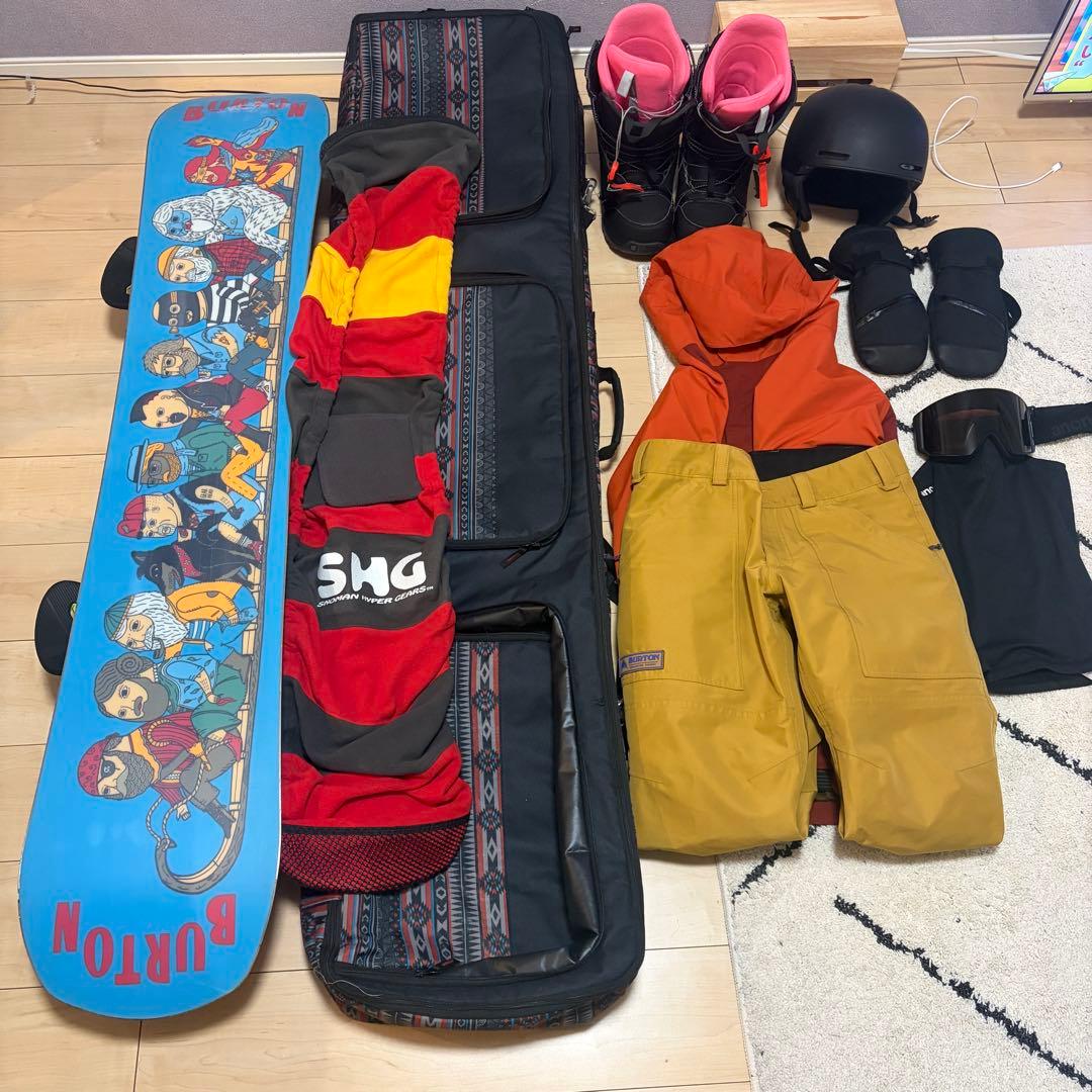 Burton anon Oakleyスノーボードセット［一式］