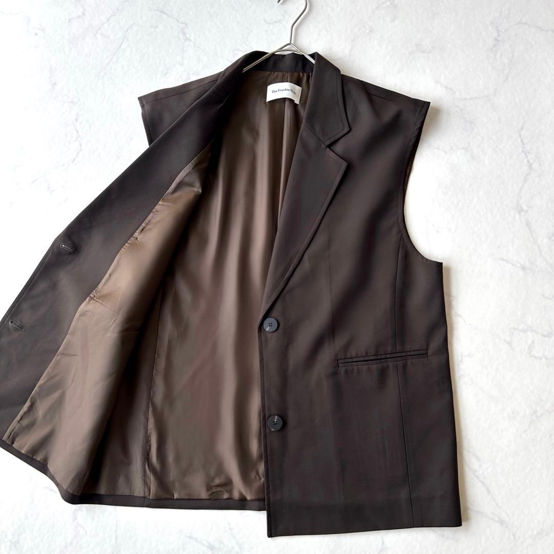 美品 the frankie shop ザフランキーショップ ベスト ブラウン