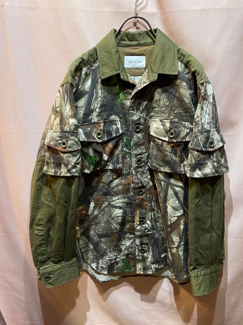 TAKE&SONS テイクアンドサンズ カモ柄　シャツジャケット