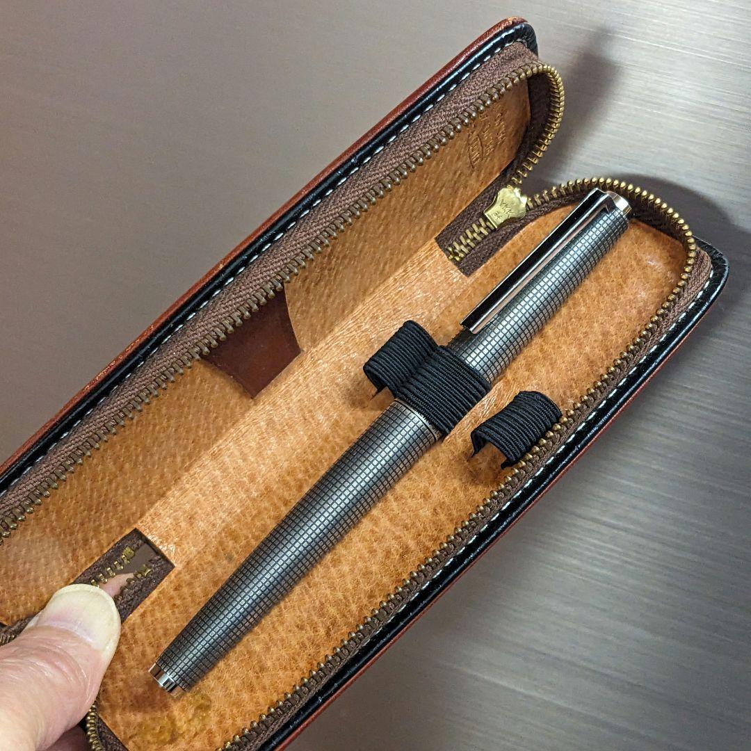 銀製 18KWG PILOT CUSTOM 万年筆 スターリングシルバー軸