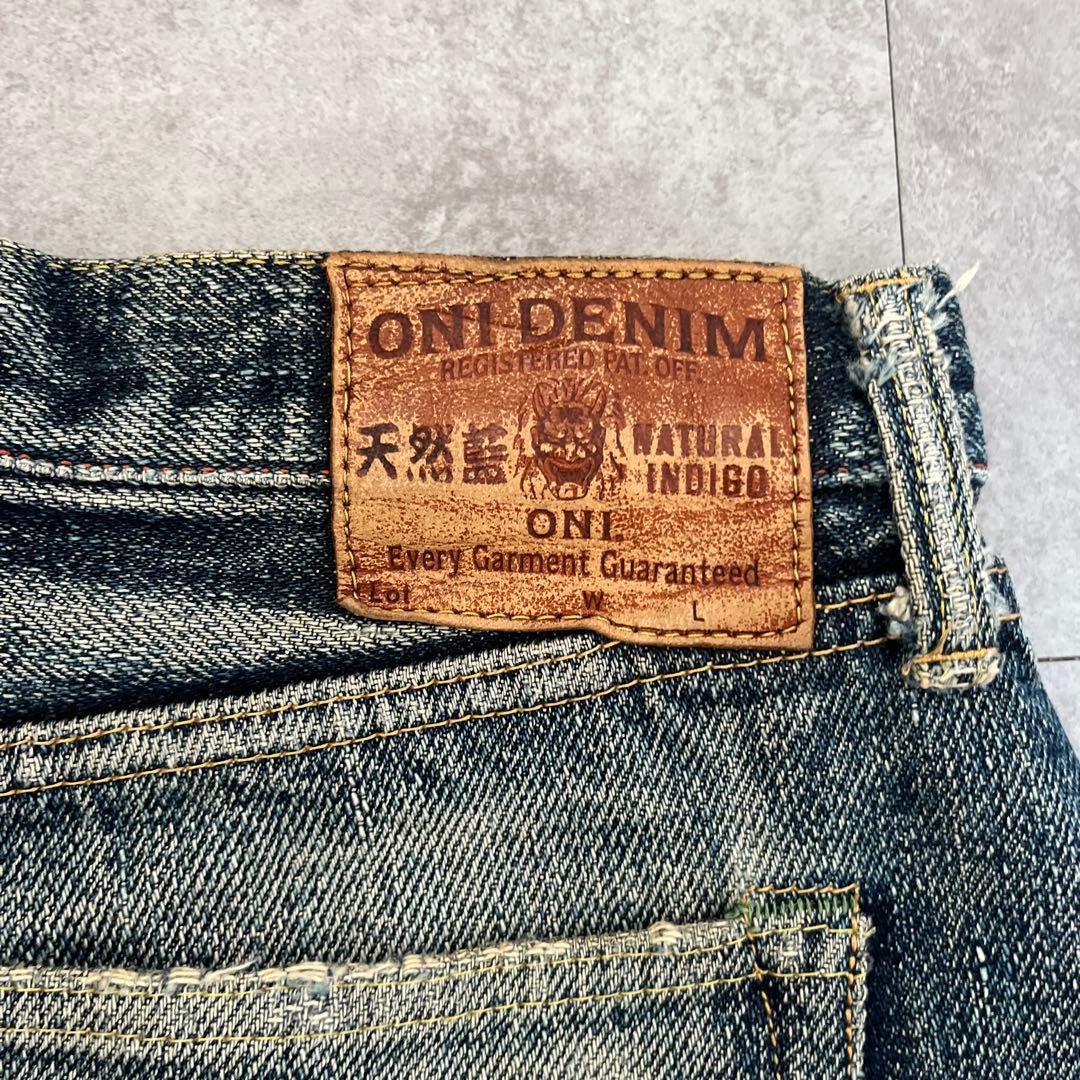 ONI DENIM ストレートデニム Lサイズ　バイカー　ウエスタン　アメカジ